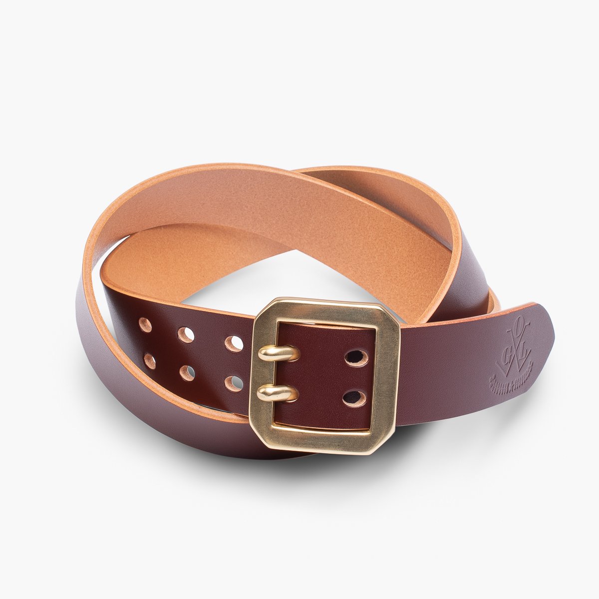 Double Prong Leather Belt