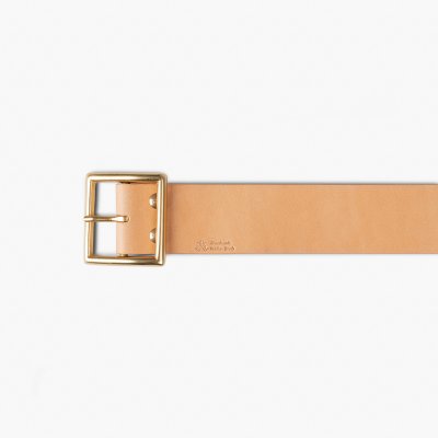 OGL Vintage 1.75" Leather Belt - Natural