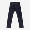 21oz Selvedge Denim Slim Tapered Cut Jeans - Indigo Overdyed Black