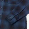 Ultra Heavy Flannel Ombré Check Work Shirt - Navy/Black