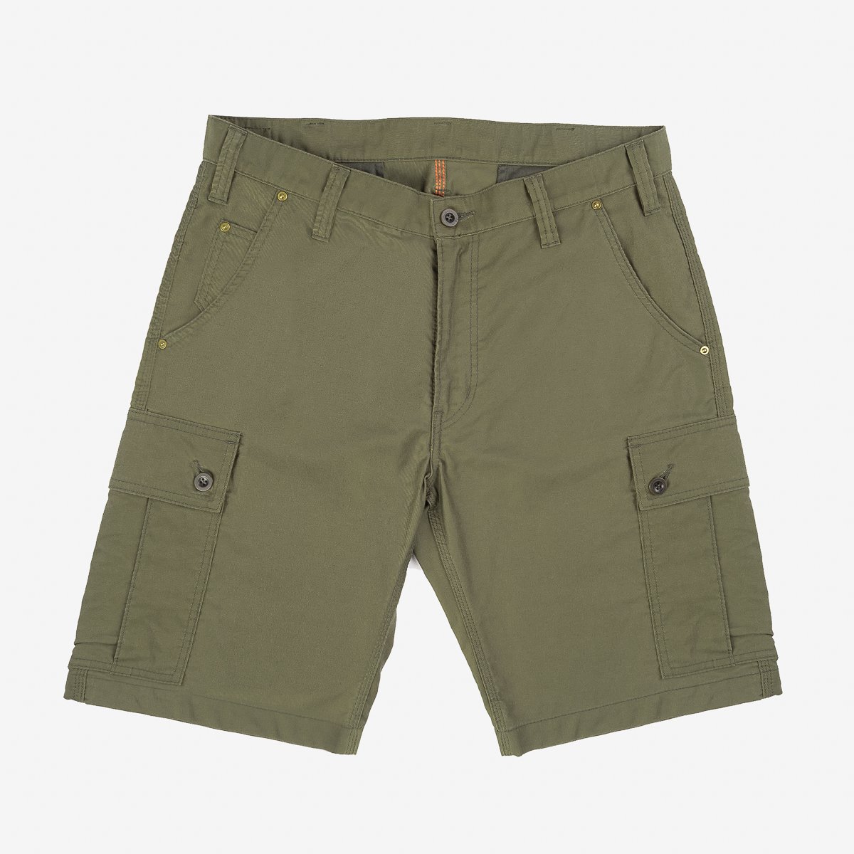 Cotton Whipcord Camp Shorts - Olive