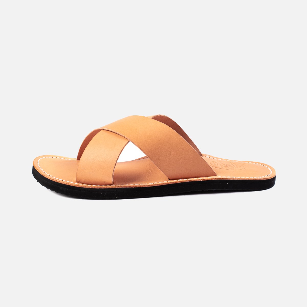 Obbi Good Label X Dr Sole Leather Cross Sandals in Natural